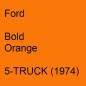 Preview: Ford, Bold Orange, 5-TRUCK (1974).